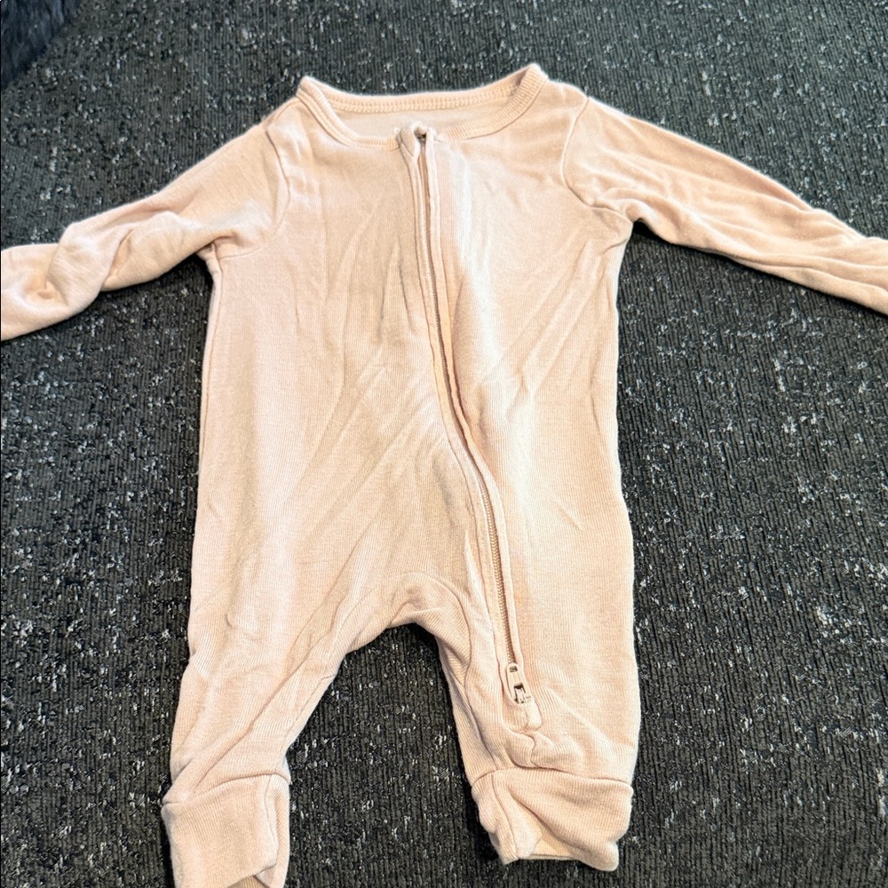 Cloud Island Blush Pink Kids One Piece Footie